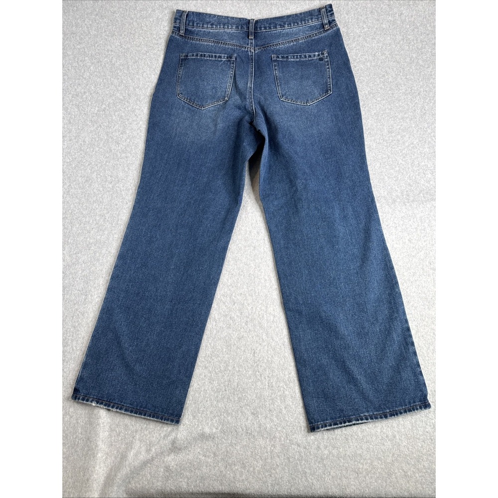 Jessica Simpson NWT Women's 32 Sweet Slouchy Blue Denim Relaxed Distressed - Picture 3 of 9
